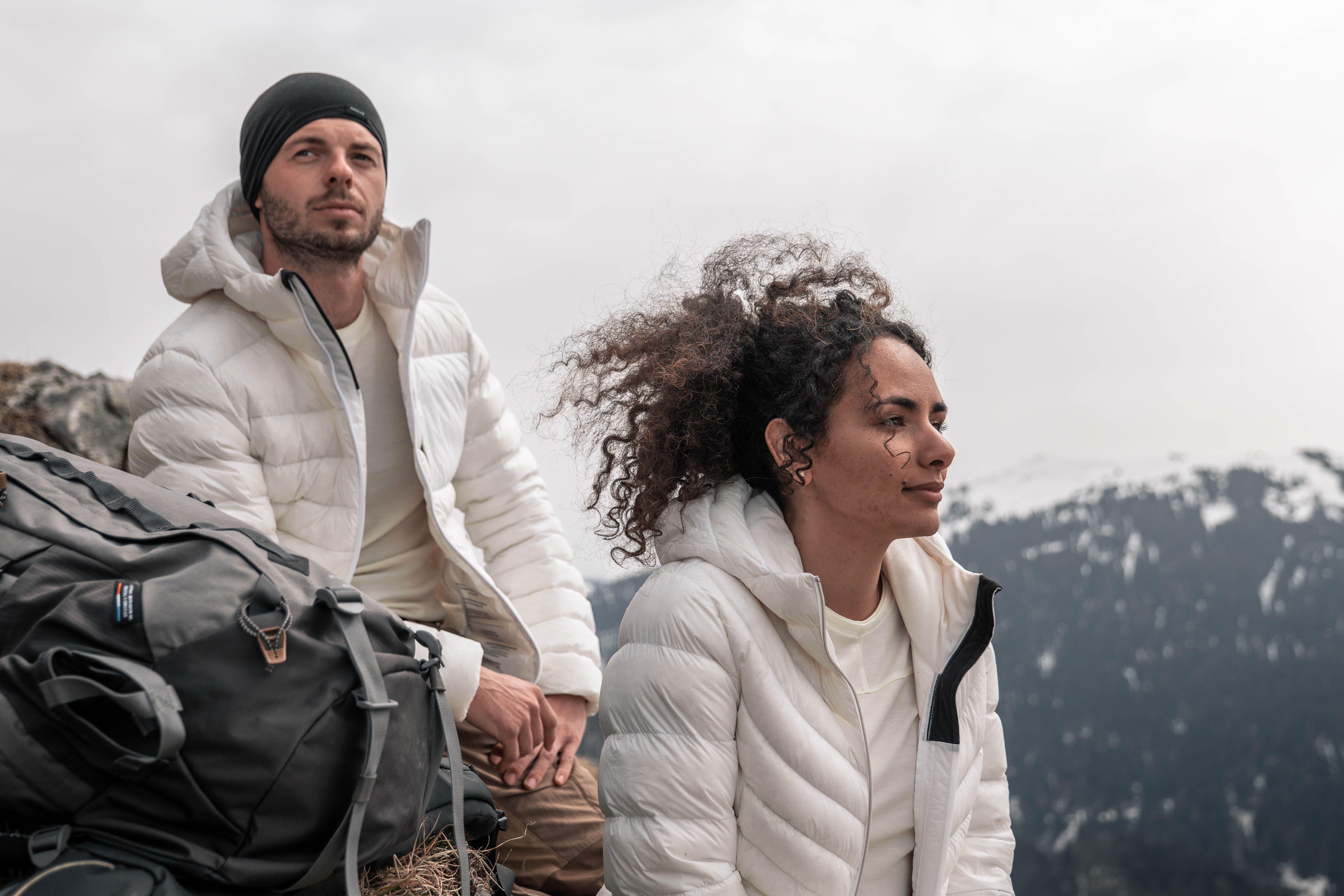 Manteau d'hiver en duvet avec capuchon  homme – MT 500 - FORCLAZ