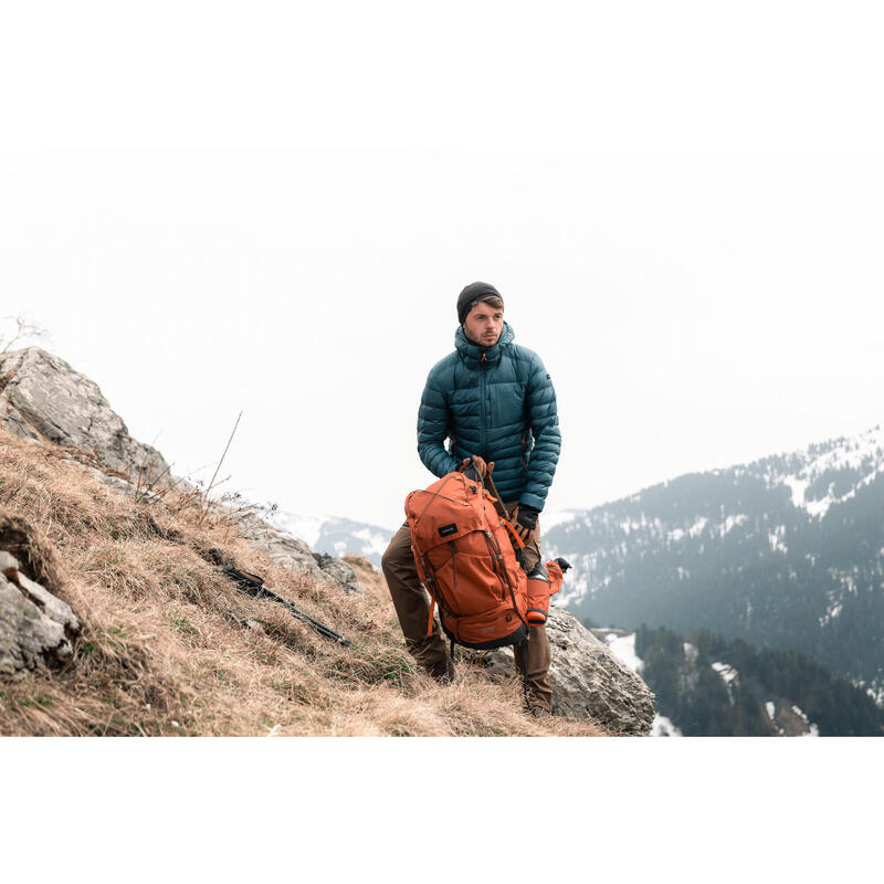 Erkek Outdoor Kuş Tüyü Şişme Mont - Kapüşonlu - Mavi - MT500 - -10 °C