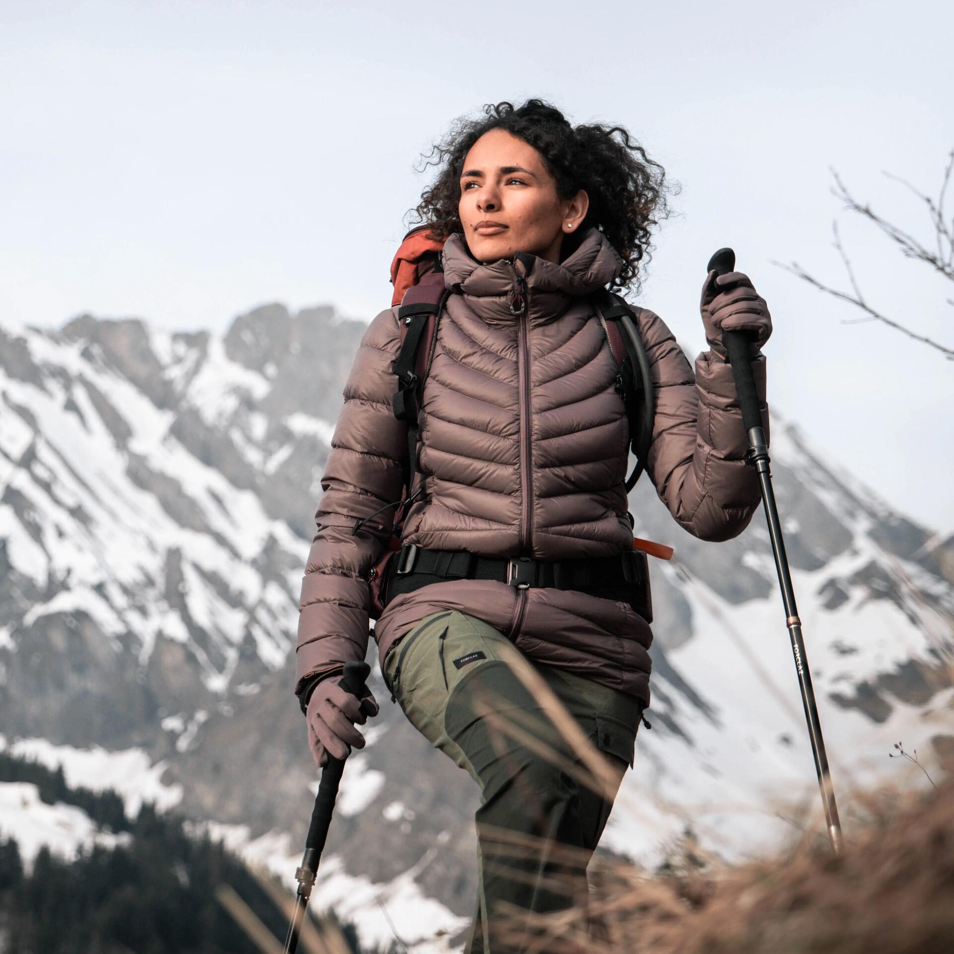 Doudoune trekking duvet à capuche MT 500 – Femme