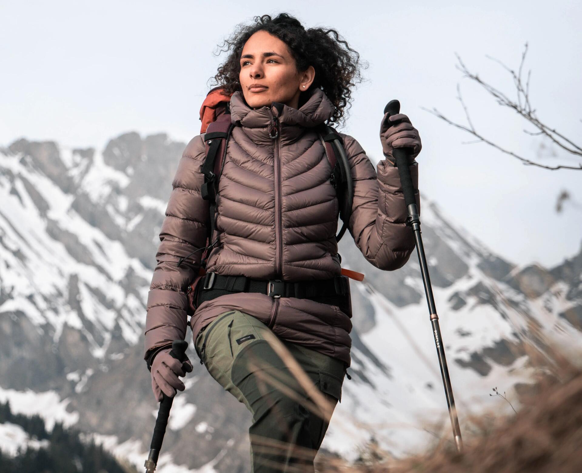 Doudoune trekking duvet à capuche MT 500 – Femme