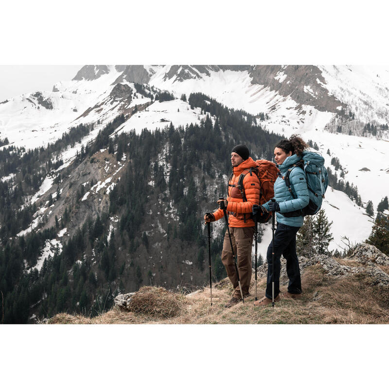 Casaco de penas de Trekking na montanha com capuz MT500 -10°C Mulher 