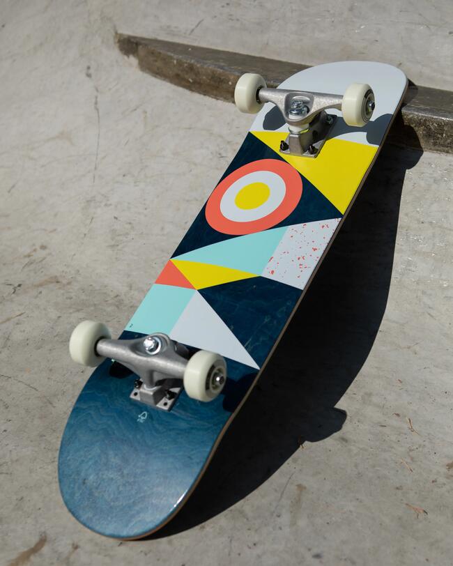 La tabla de skate vista al detalle