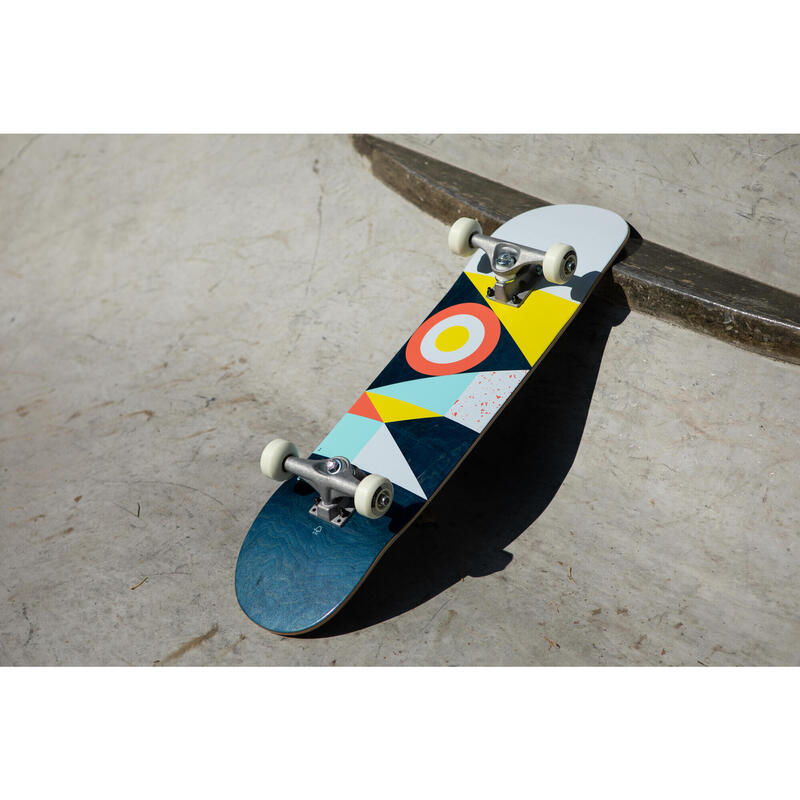 Kids' Ages 8 to 12 Years Skateboard Size 7.5" CP500 Mid - Flag