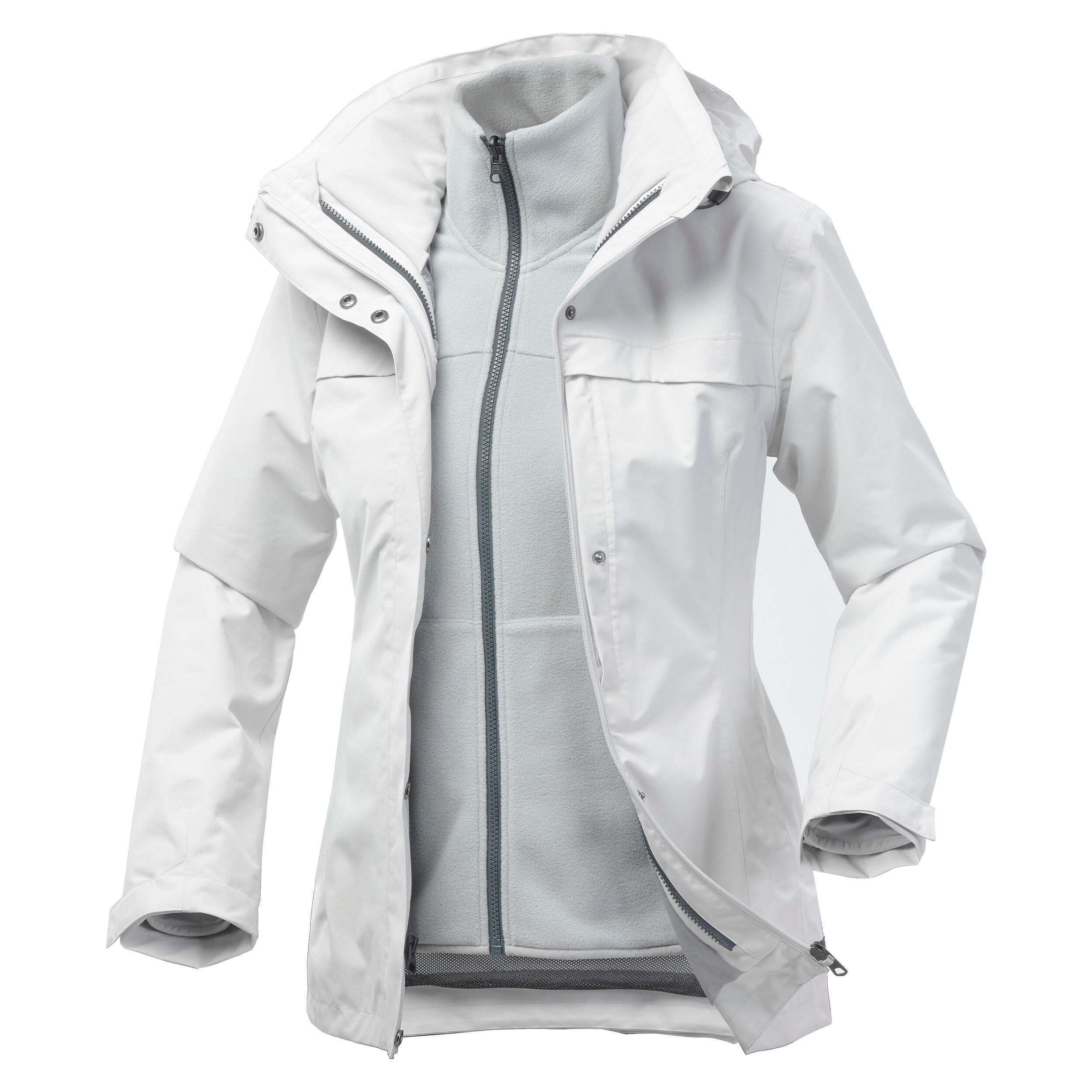 Chamarra 3 en 1 impermeable trekking viaje - Travel 100 0 °C - mujer  19/19