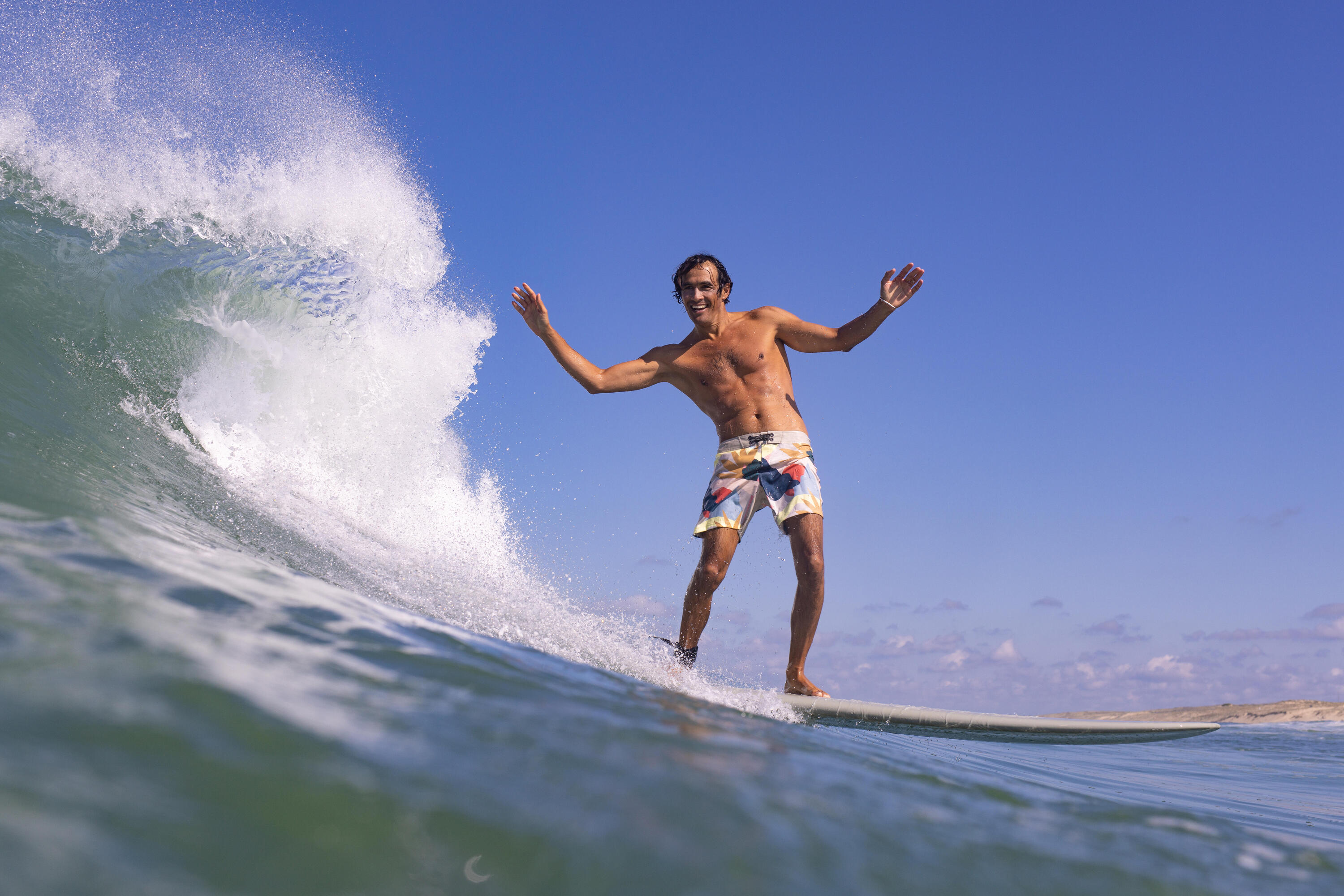 Surfboard 500 Hybrid 8' Lieferung mit drei Finnen  26/28