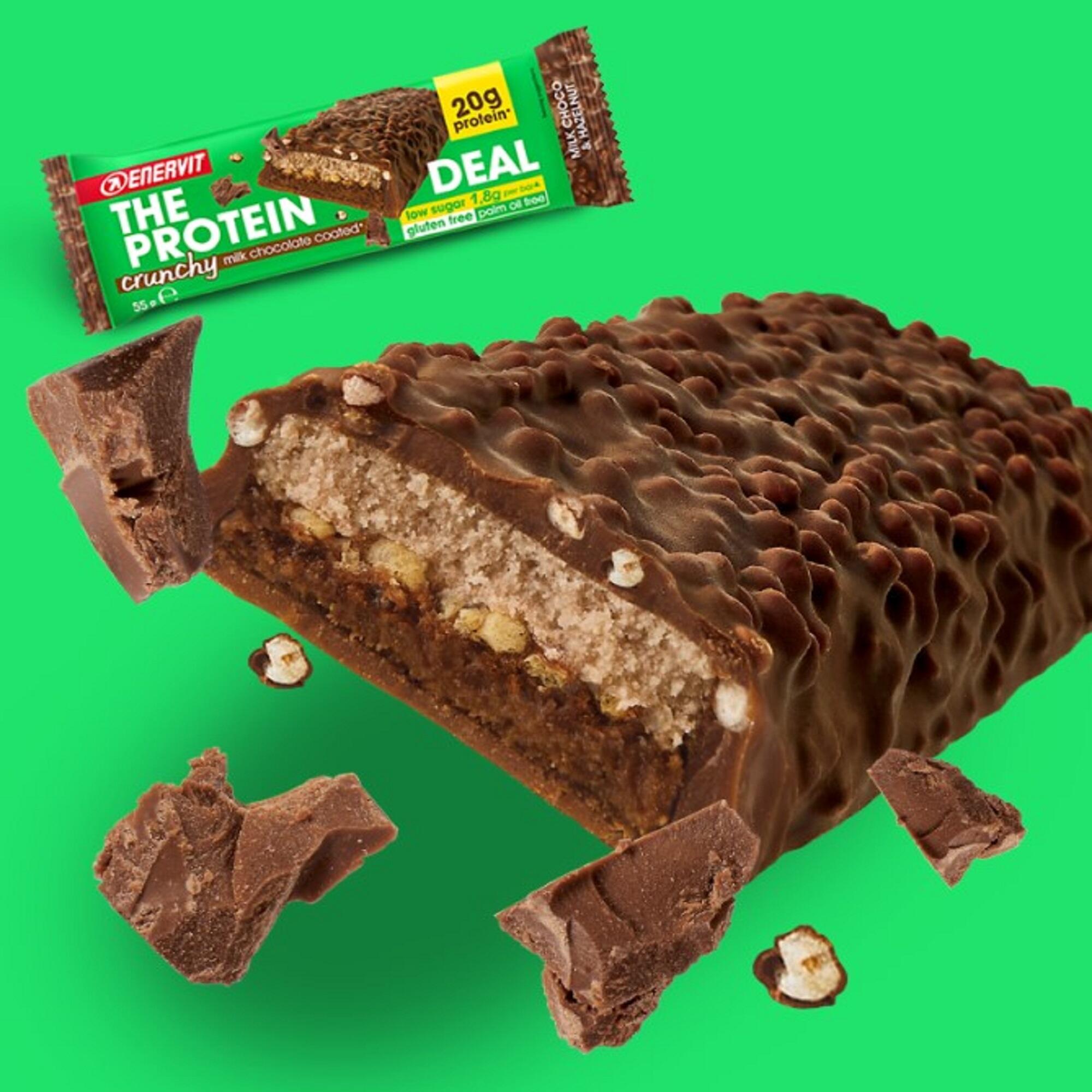 Barretta proteica The Protein Deal Enervit MILK CHOCO & HAZELNUT crunchy 3/3