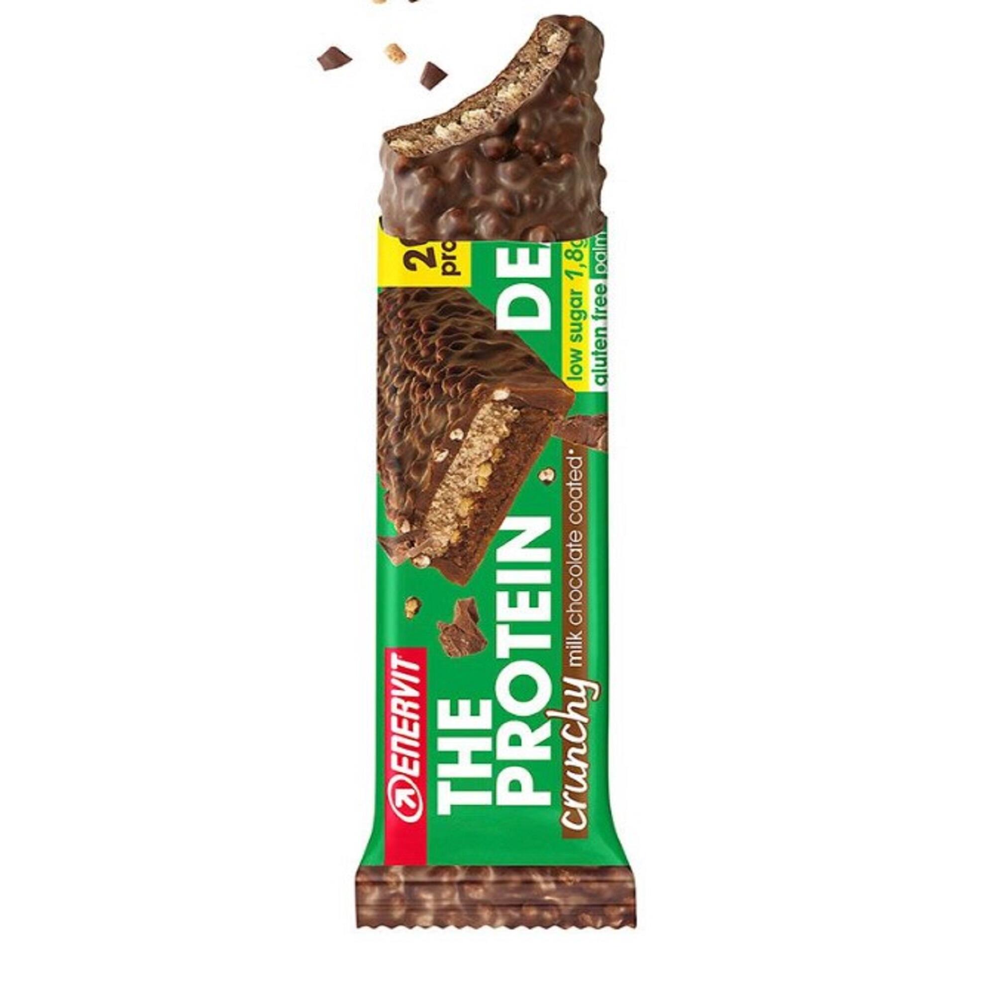 Barretta proteica The Protein Deal Enervit MILK CHOCO & HAZELNUT crunchy 2/3