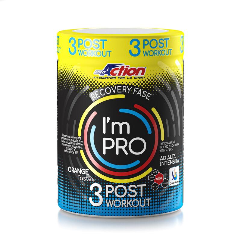 Postworkout I'M PRO Proaction M-TOR potassio,magnesio,vitamina B12, creatina.