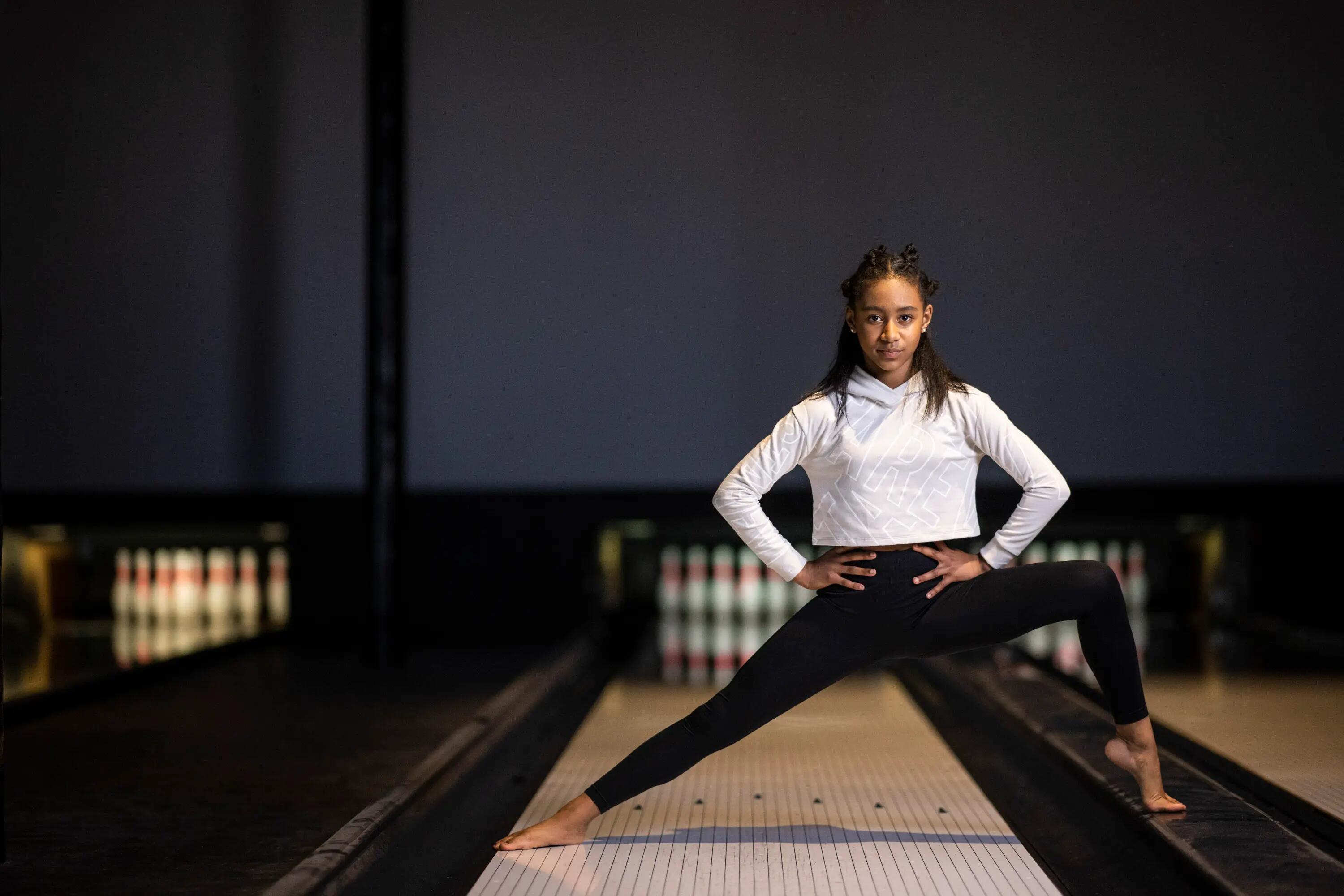Girls' Modern Dance Cropped Sweatshirt - Cream 9/9