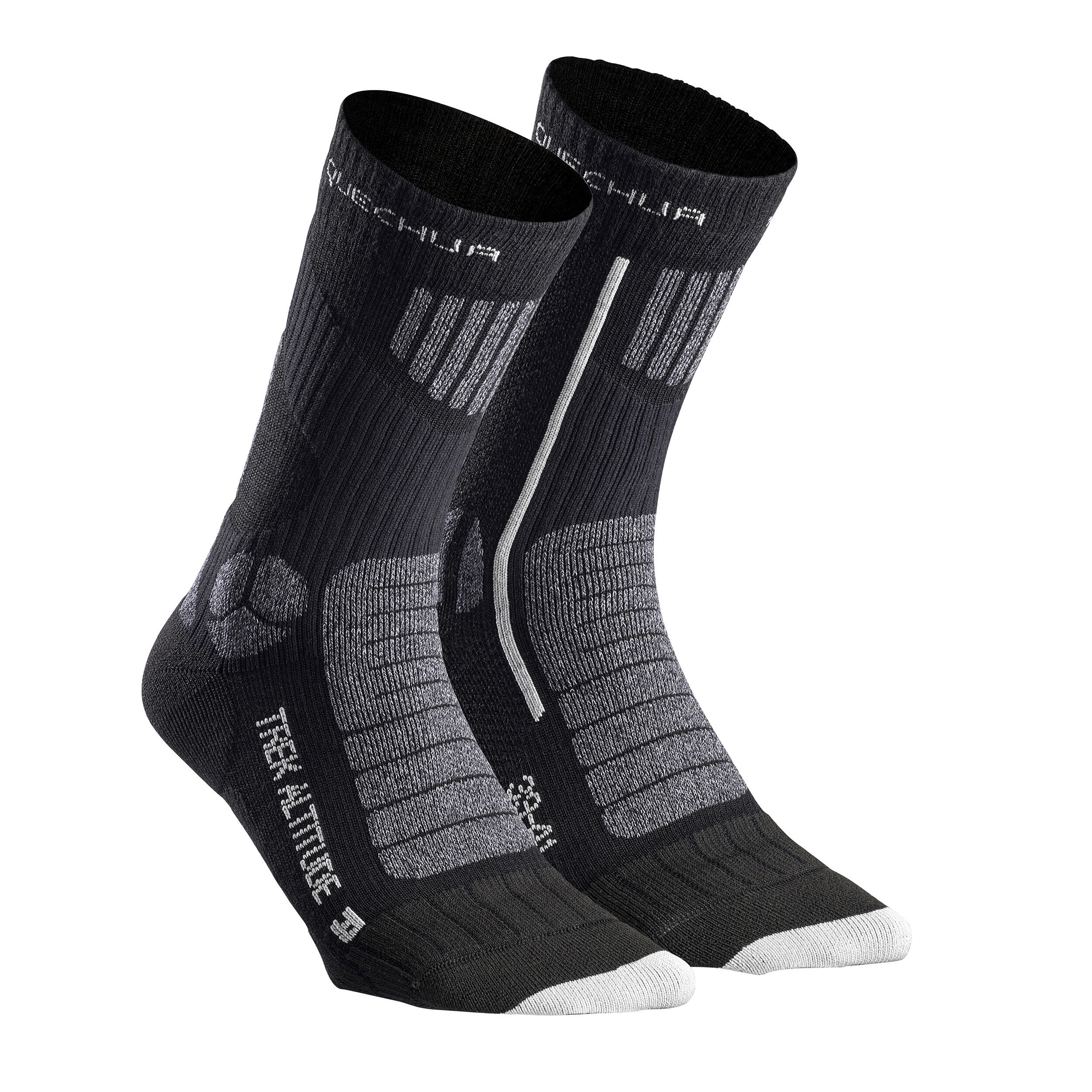 Trek Altitude Socks (pack of 1 pair) - Black QUECHUA | Decathlon