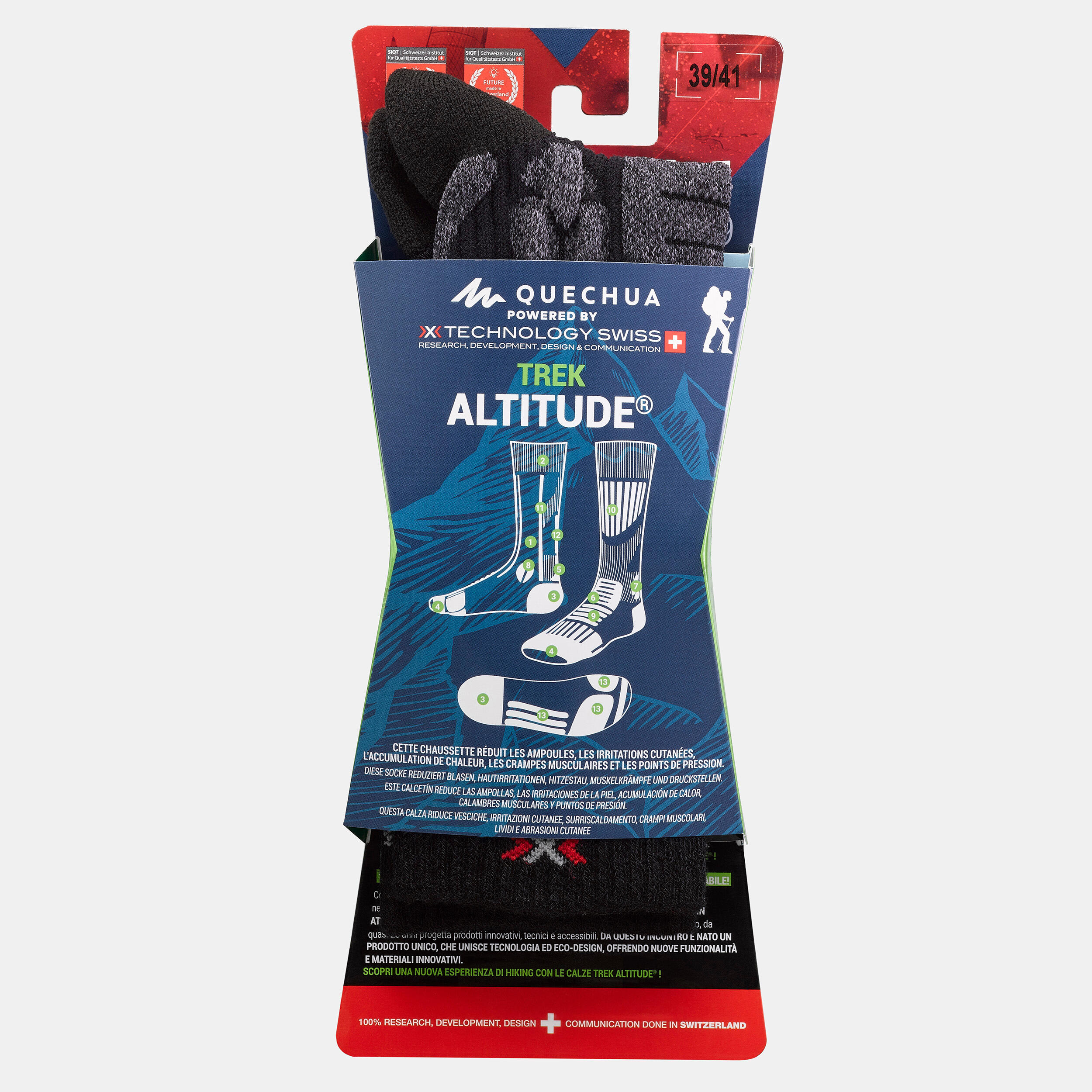 Trek Altitude Socks (pack of 1 pair) - Black 6/8