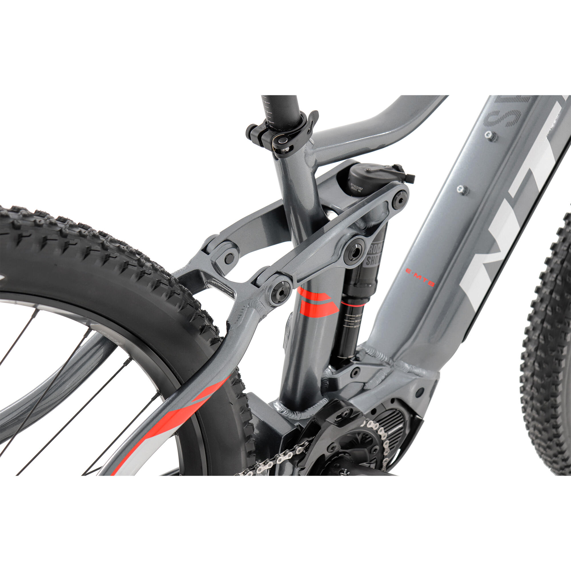 Bicicleta eléctrica mtb doble suspensión 29" Shimano E7000  NTT SPACE 20 gris 9/13