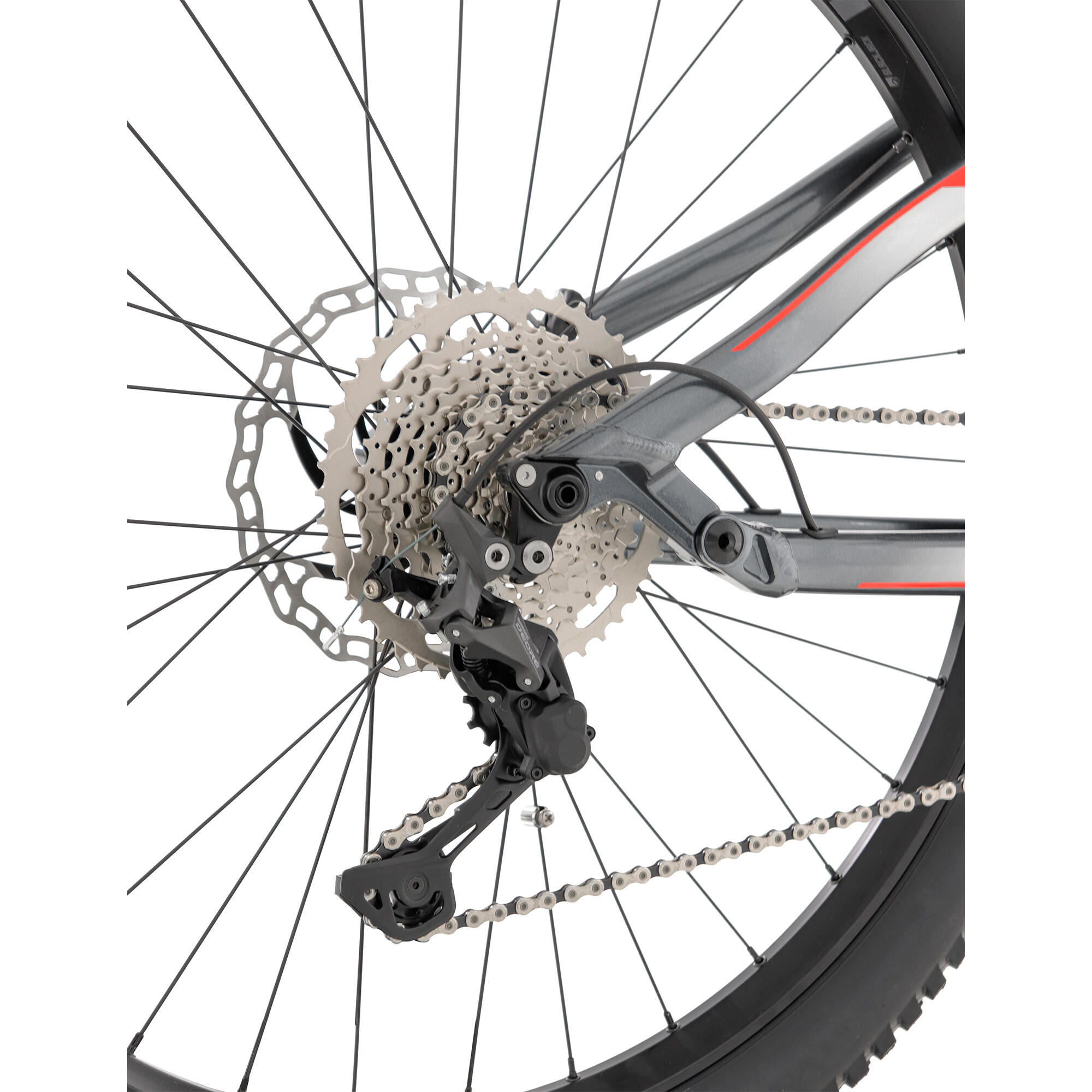 Bicicleta eléctrica mtb doble suspensión 29" Shimano E7000  NTT SPACE 20 gris 4/13