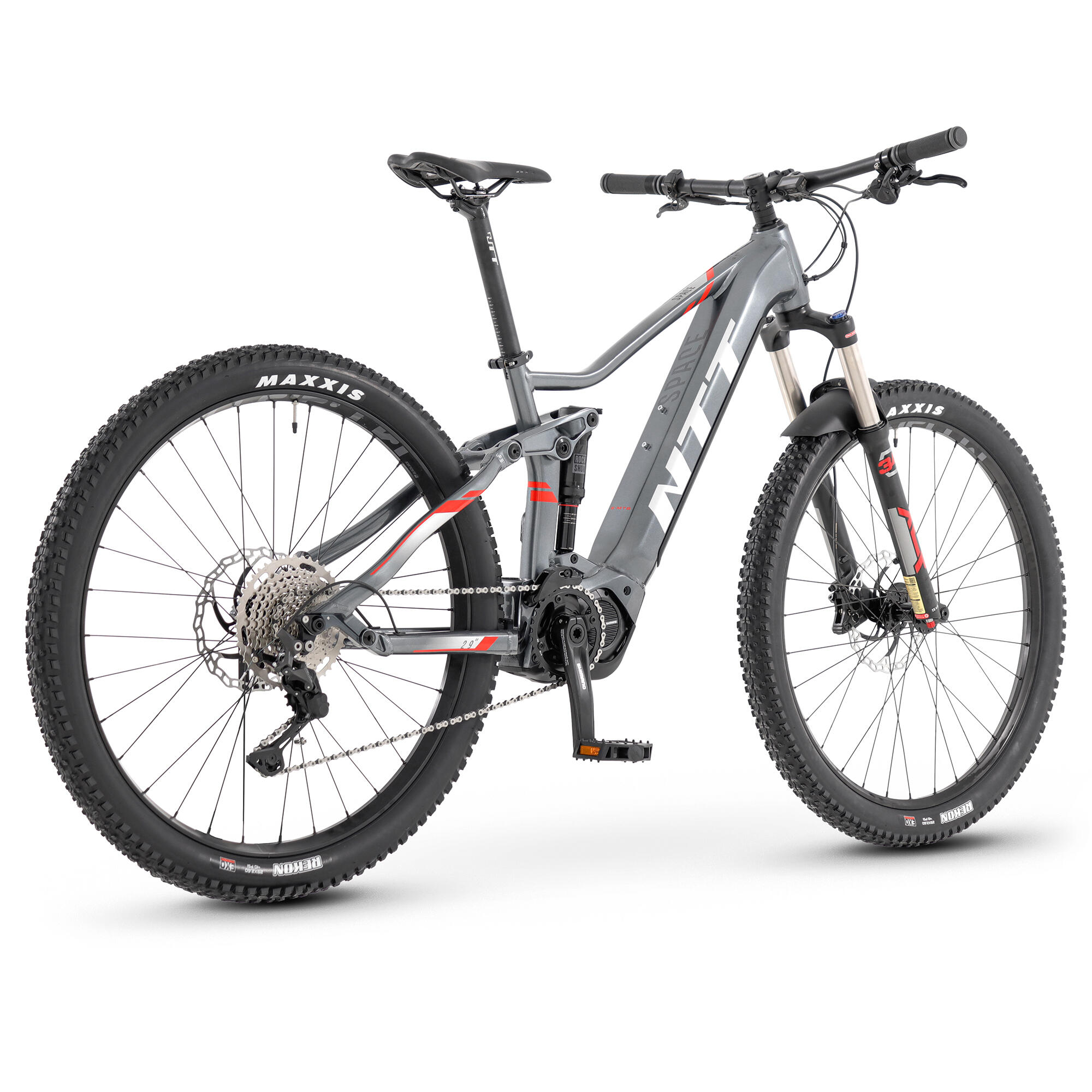 Bicicleta eléctrica mtb doble suspensión 29" Shimano E7000  NTT SPACE 20 gris 13/13