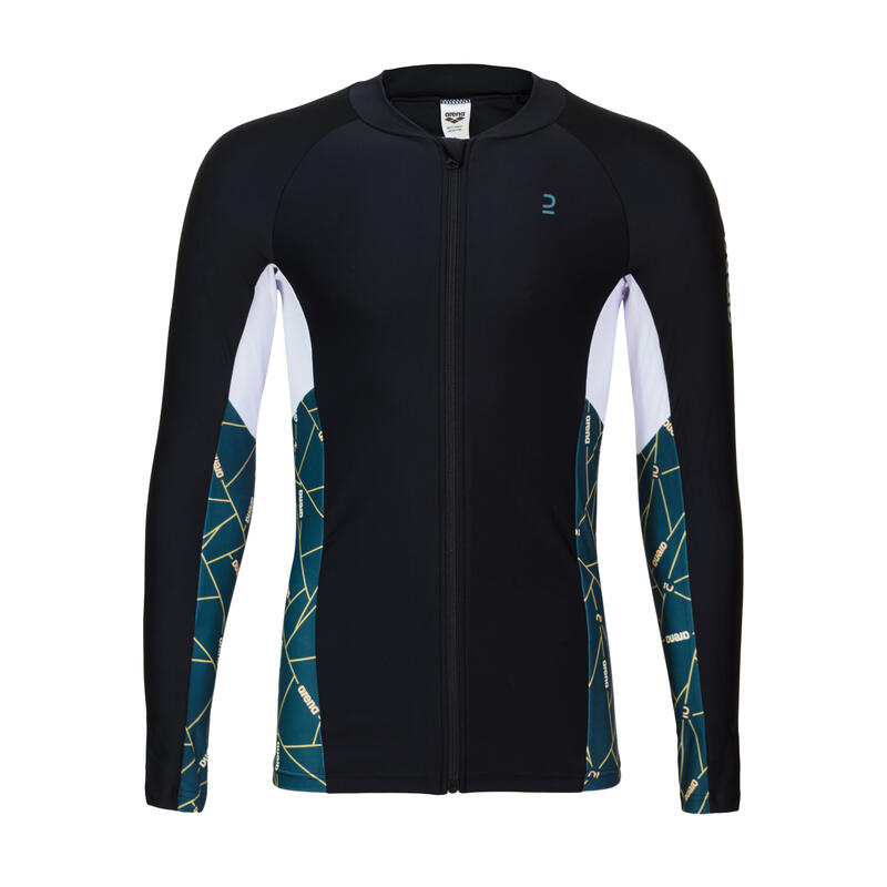 arena MEN SWIMWEAR LONG SLEEVES FULL ZIP SUN PROTECTION TOP (Decathlon Exclusive ARENA Decathlon