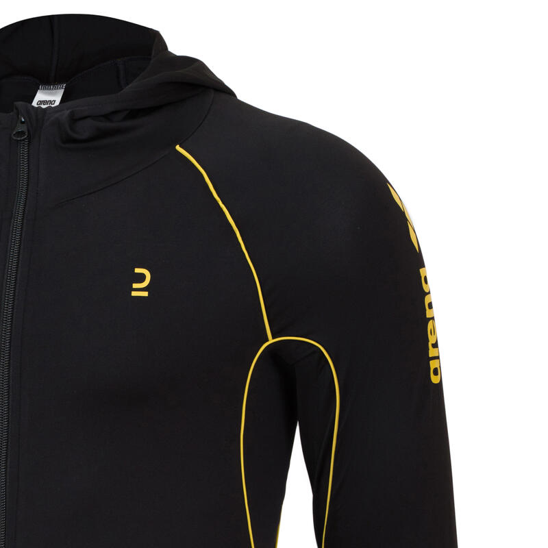 arena MEN SWIMWEAR LONG SLEEVES FULL ZIP SUN PROTECTION TOP WITH HOOD(Decathlon ARENA Decathlon