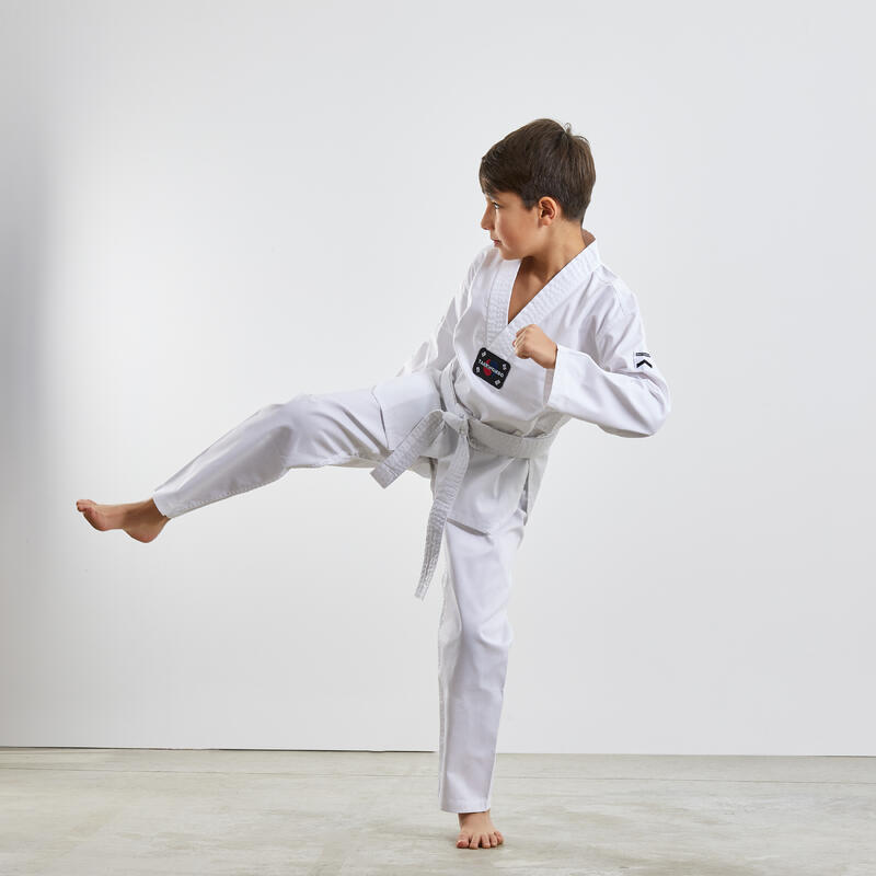 Centro de la ciudad Correctamente Oscurecer Dobok kimono taekwondo niños Outshock 100 blanco | Decathlon