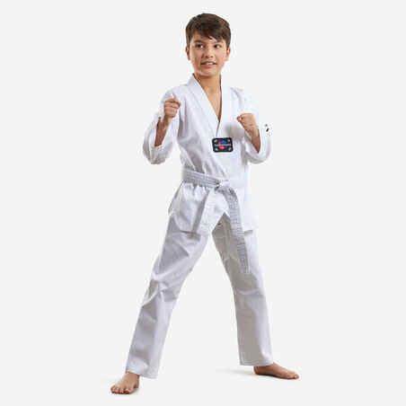 Uniforme de taekwondo para Niños Outshock 100 blanco