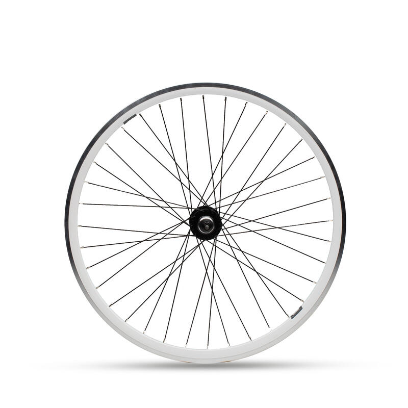 Para un día de viaje Contribución Espíritu Rueda Bicicleta Fixie 700" Trasera V-Brake Piñón Libre Doble Pared Gris | Decathlon Para un día de viaje Contribución Espíritu Rueda Bicicleta Fixie 700" Trasera V-Brake Piñón Libre Doble Pared Gris | Decathlon