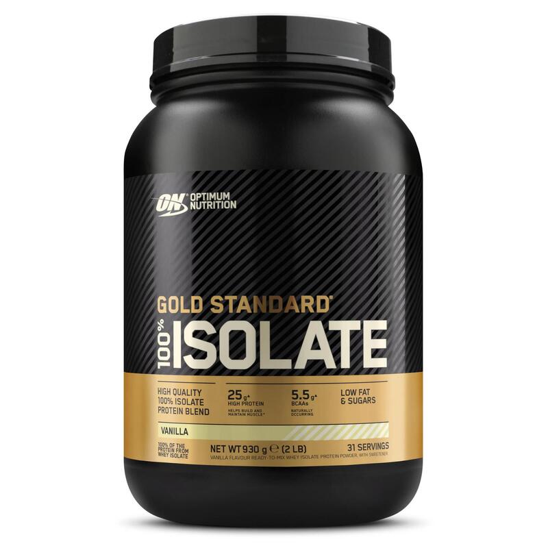 Eiwitten Gold Whey Standaard 100% isolate vanille 930 g