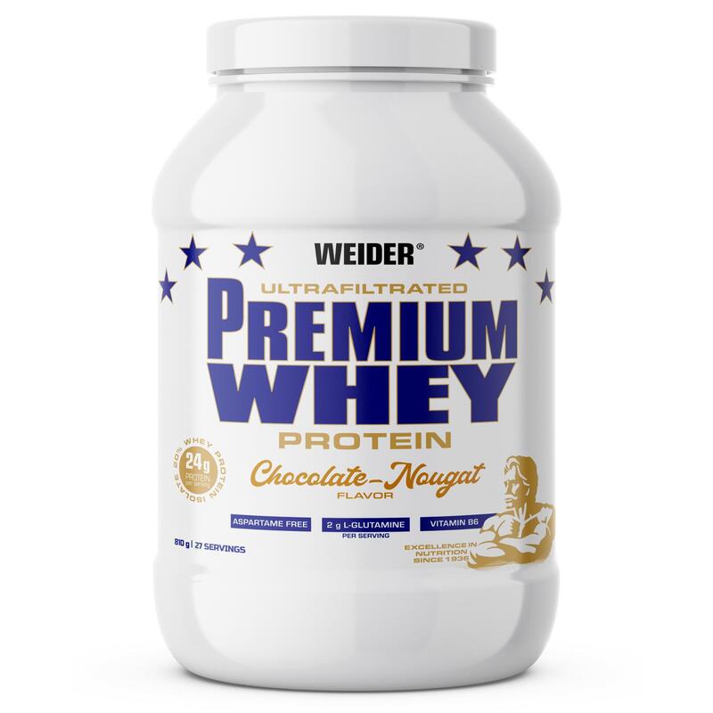 Eiwitten Premium Whey Protein chocolade noga 810 g
