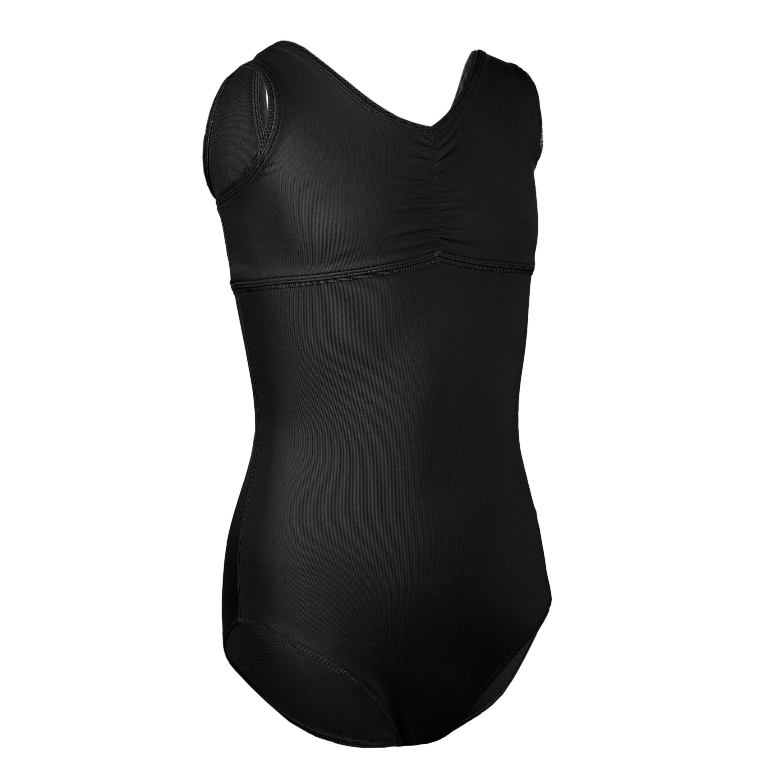 Girls’ Ballet Leotard - 500 Black - STAREVER