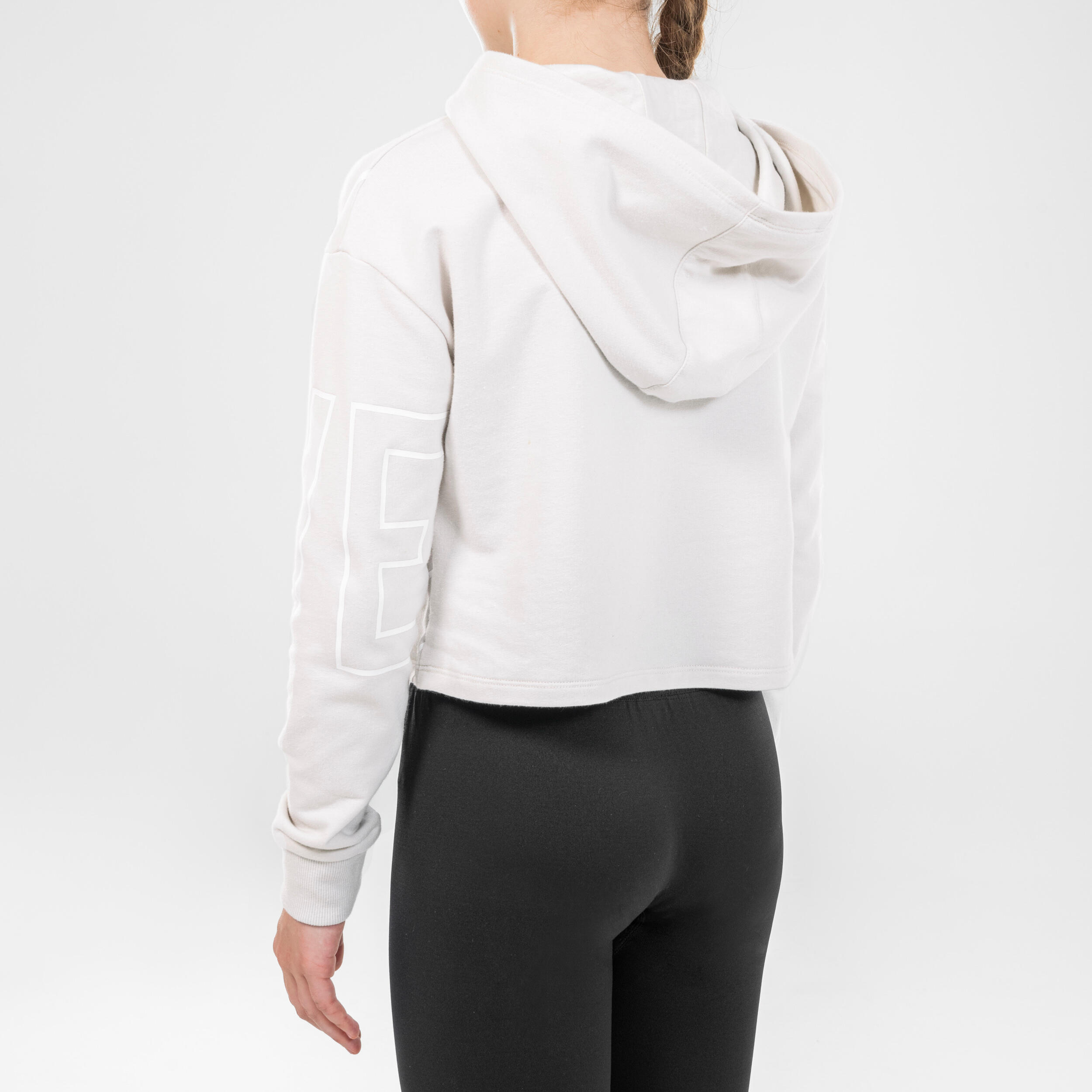 Girls' Modern Dance Cropped Sweatshirt - Cream 5/9
