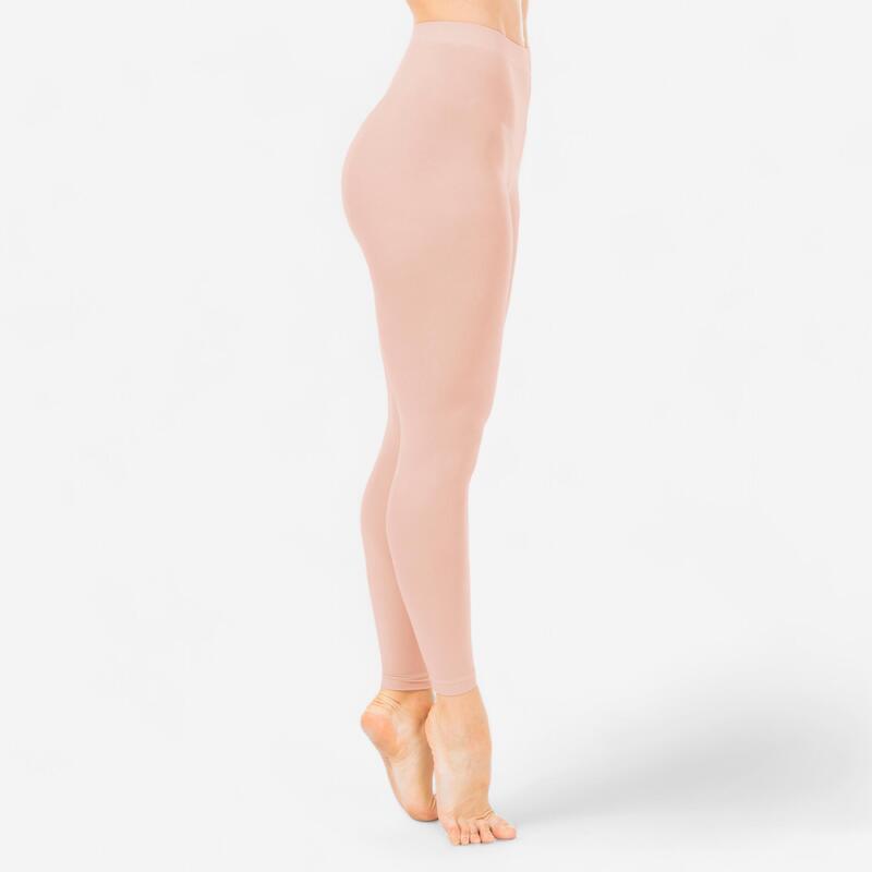 Ballettstrumpfhose Tanzleggings ohne Fuss Damen - rosa 