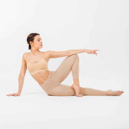 Women's Footless Ballet Tights - Beige