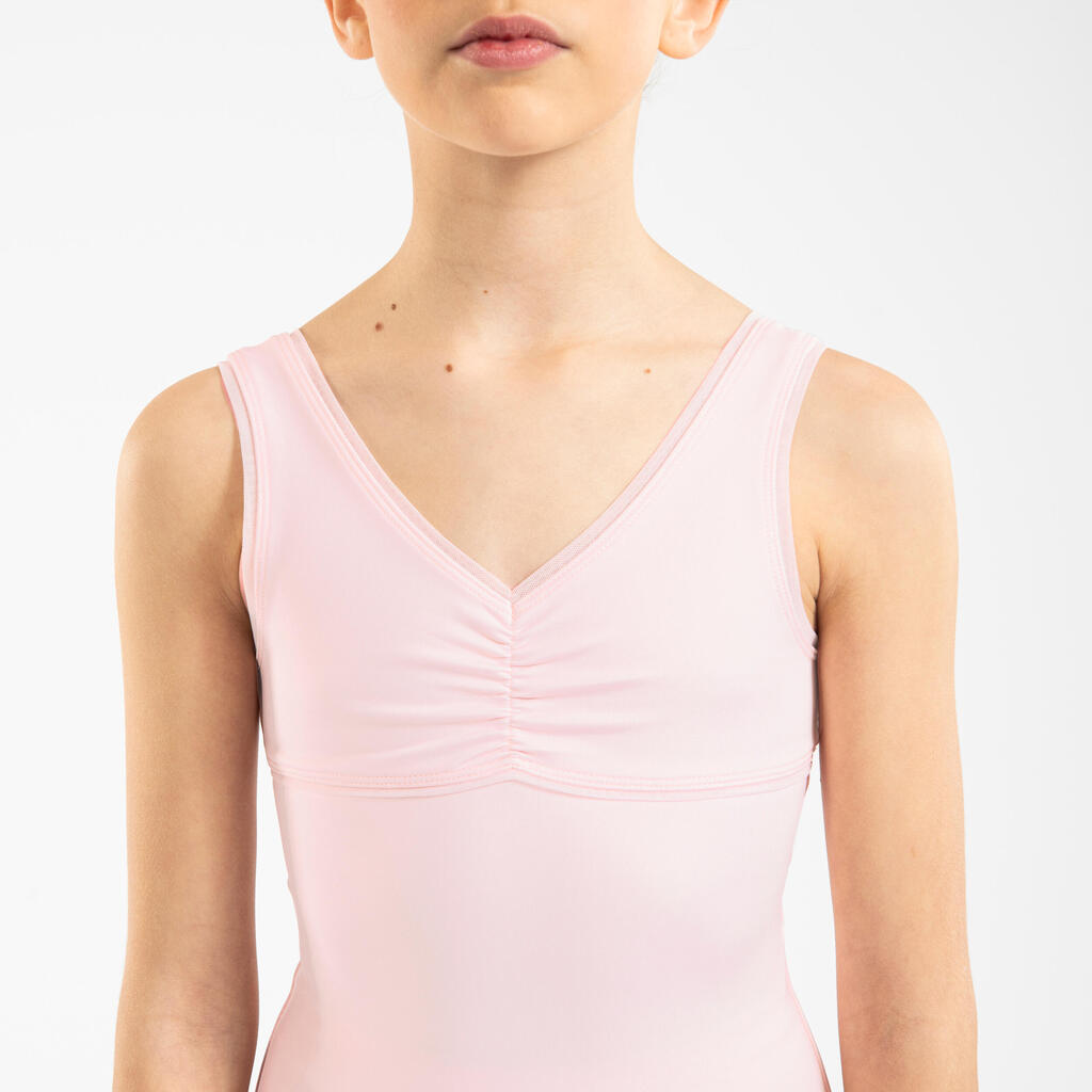 Dievčenský baletný trikot 500 ružový 
