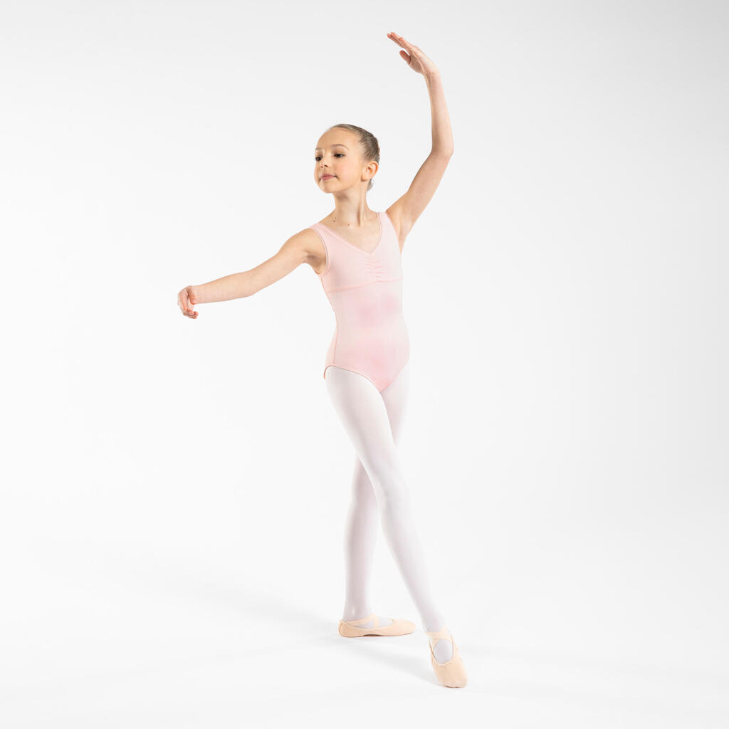 בגד גוף בלט לבנות - ורוד