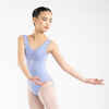 Dievčenský baletný trikot 500 fialový 