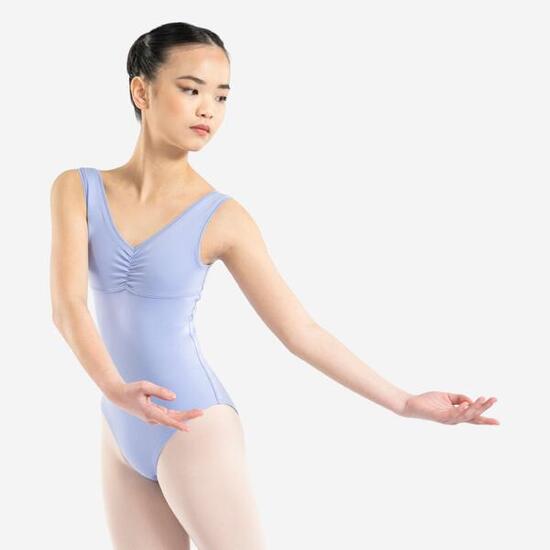 Body danza classica bambina 500 celeste