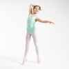 Dievčenský baletný trikot 500 svetlozelený 