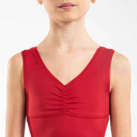 Girls' Ballet Leotard - Red