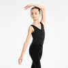 Dievčenský baletný trikot 500 čierny