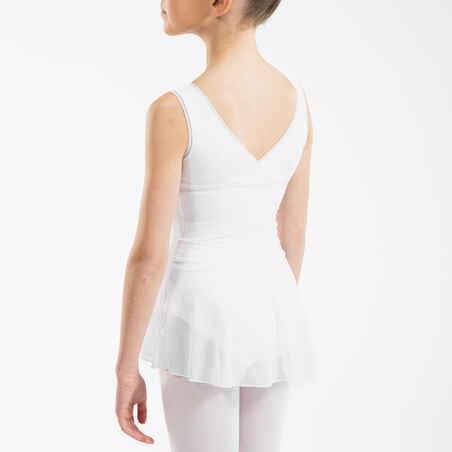 Falda Ballet Domyos Niña Gasa Blanco - Decathlon