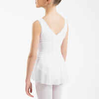 Girls' Ballet Leotard - White