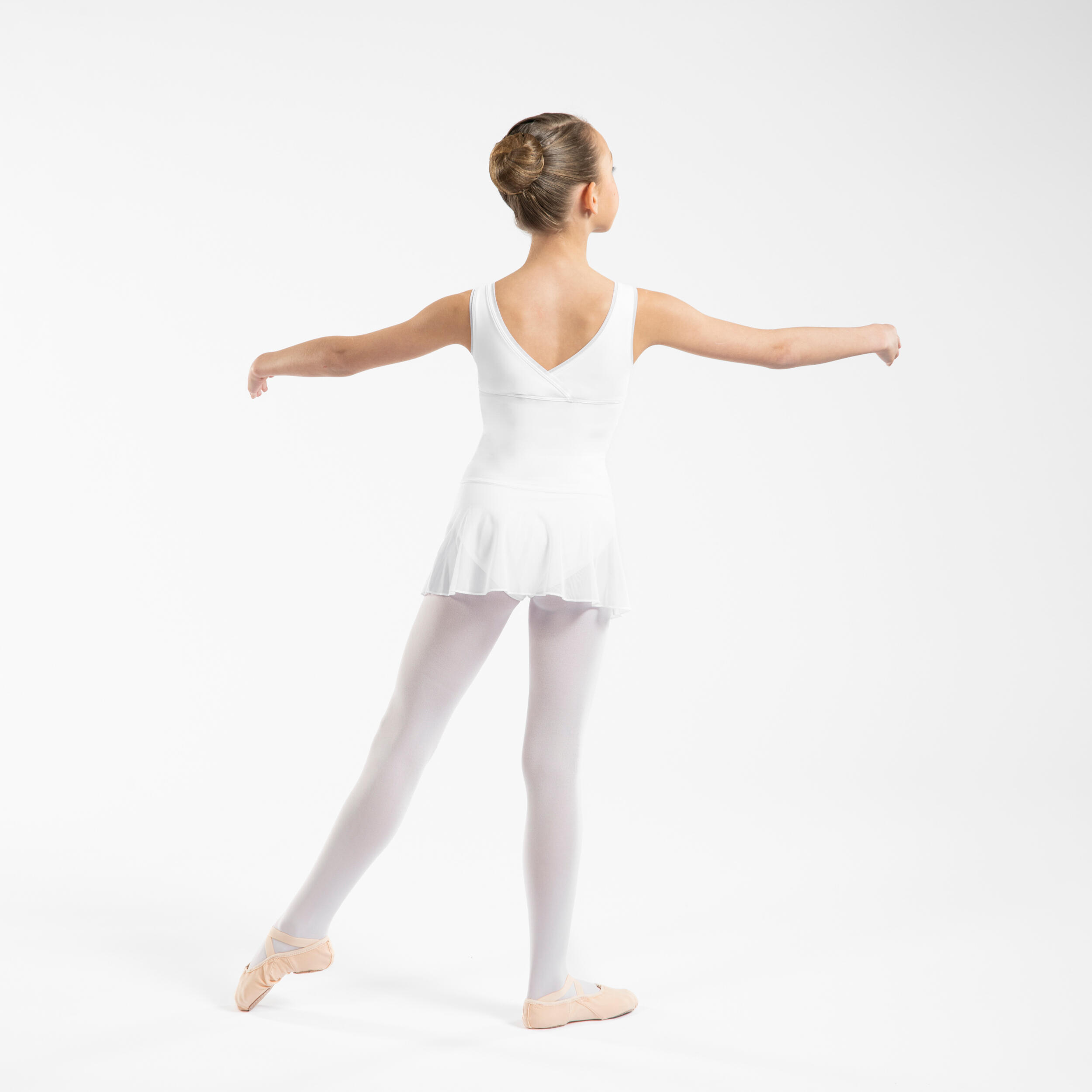 Kids’ Ballet Leotard - 500 White - STAREVER