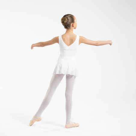 Girls' Ballet Leotard - White