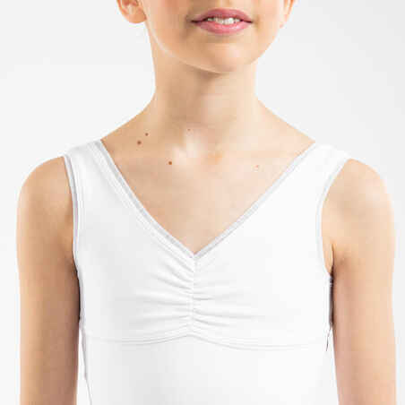 Girls' Ballet Leotard - White