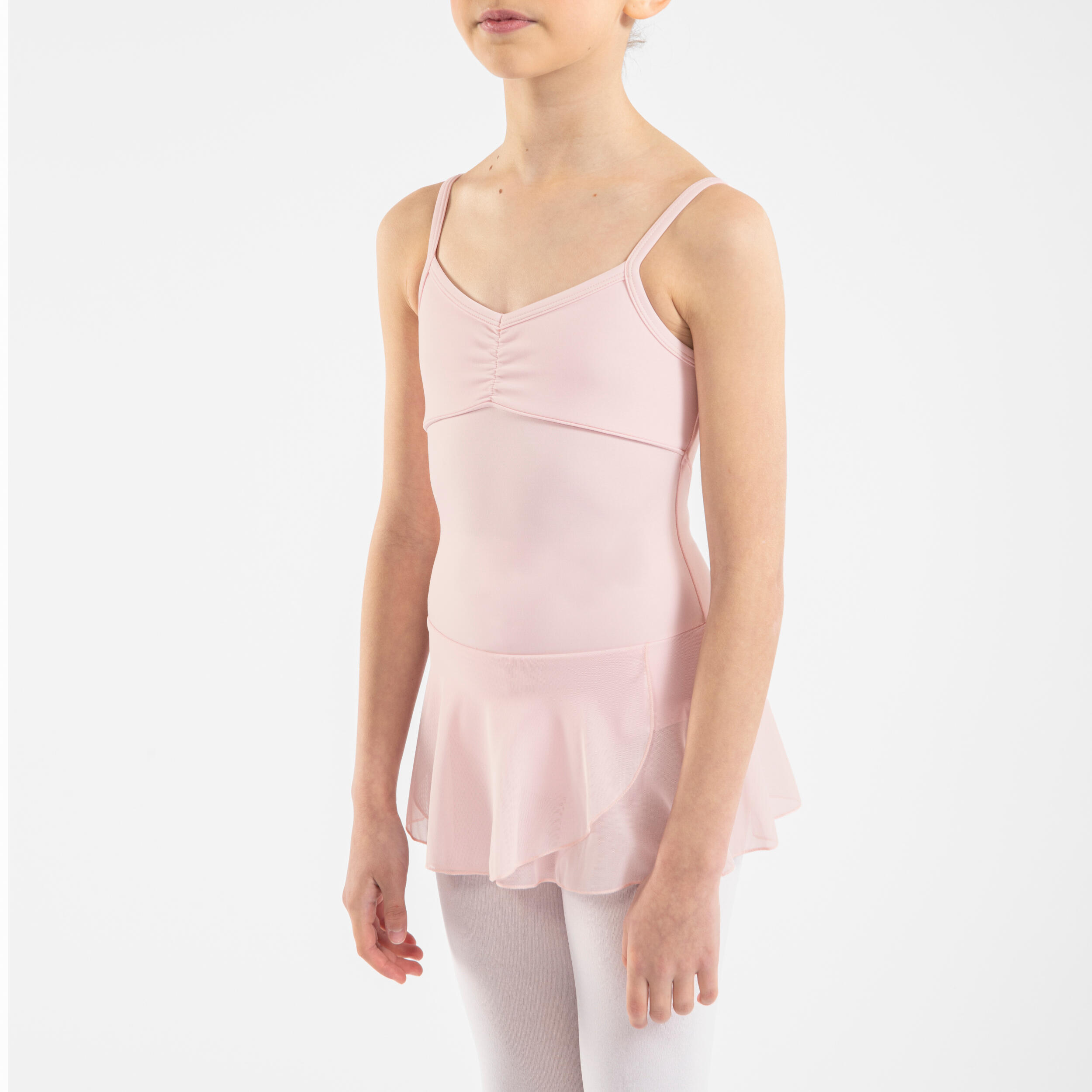 Tunique de danse classique fille rose pâle. 5/8