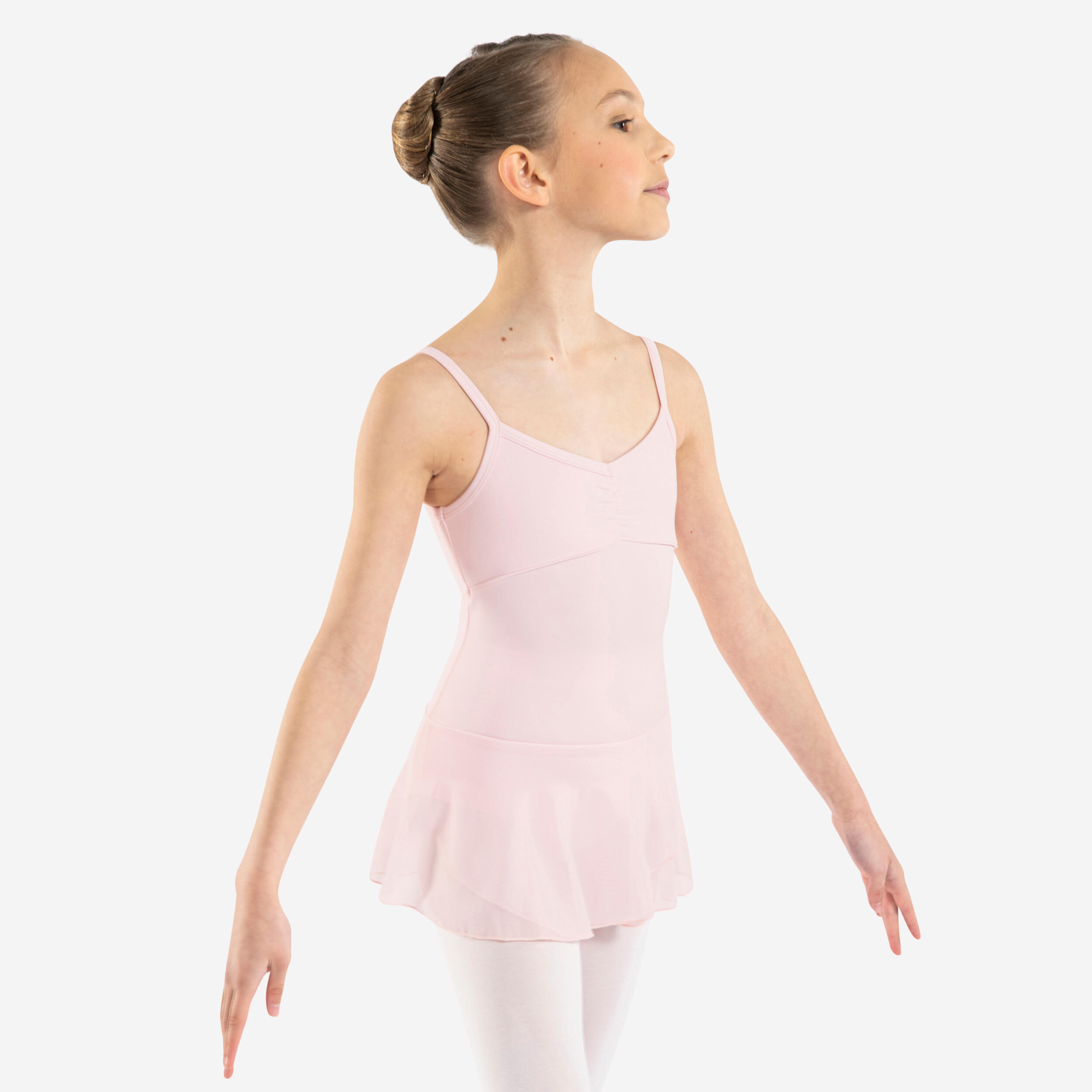 Pale pink girl's ballet tunic.