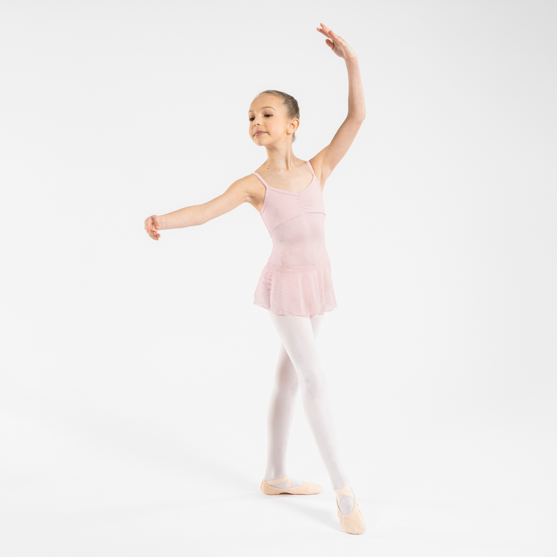 Top Tunique Fille Star Ride – Épaules Froides, Rayures Roses, Taille 10-12 Ans