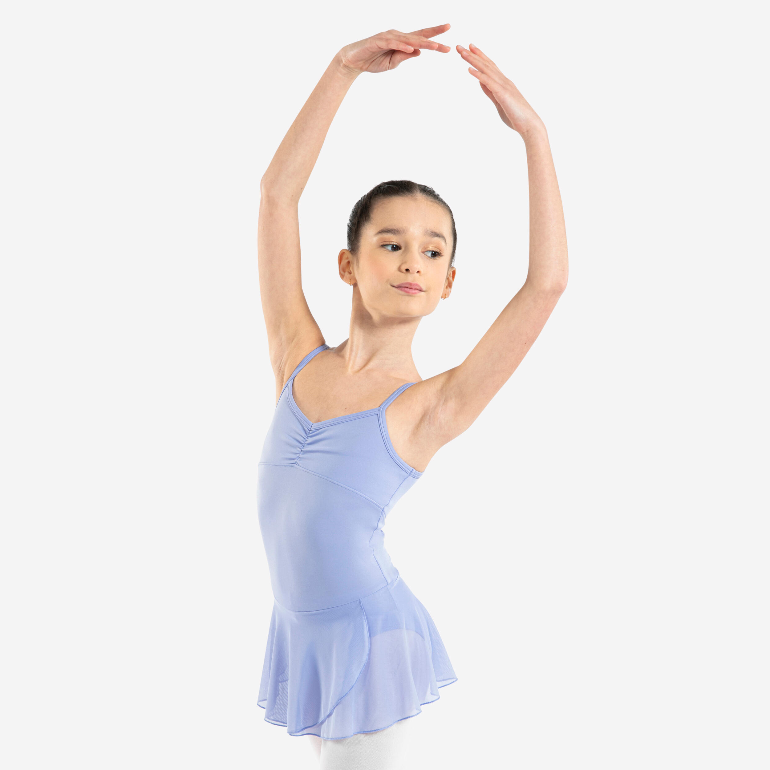 Girls' Ballet Skirted Leotard - Lilac 1/7