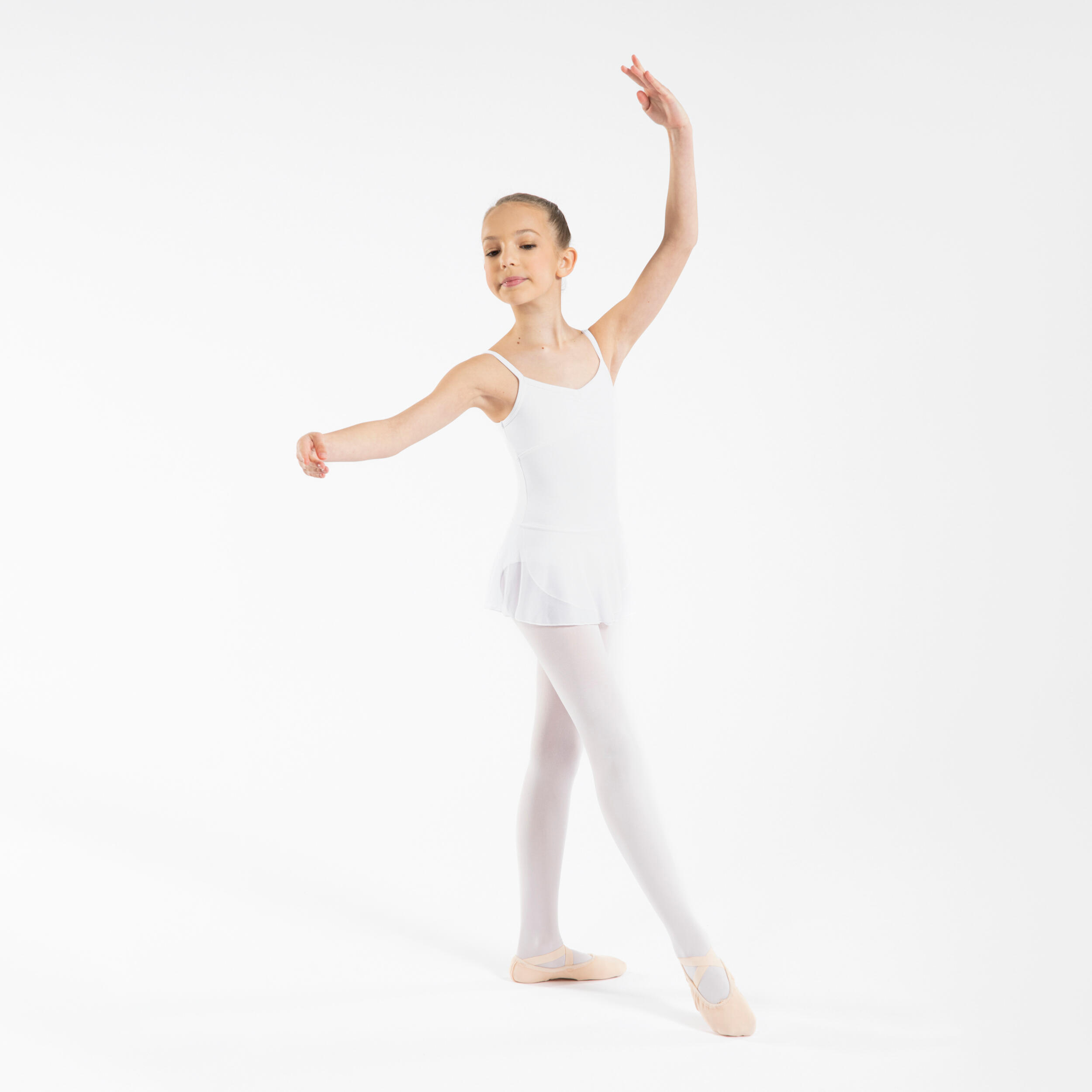 Casacca bianca da bambina per danza classica.