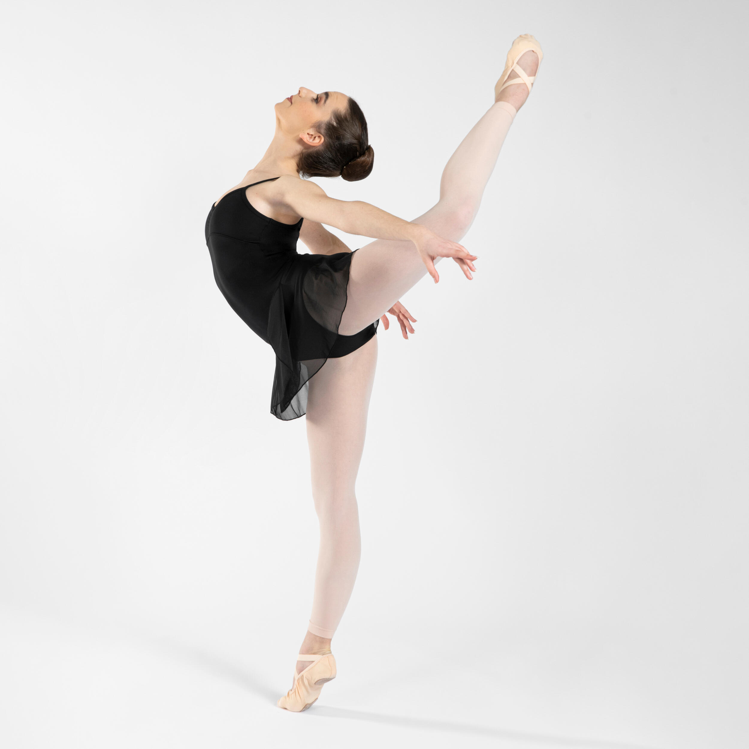 Girls' Ballet Skirted Leotard - Black 2/7