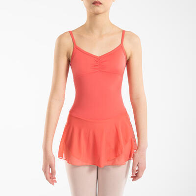 Body danza classica bambina con gonnellino 150 blu