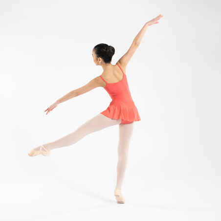 Girls' Ballet Skirted Leotard - Coral