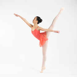 Girls' Ballet Skirted Leotard - Coral